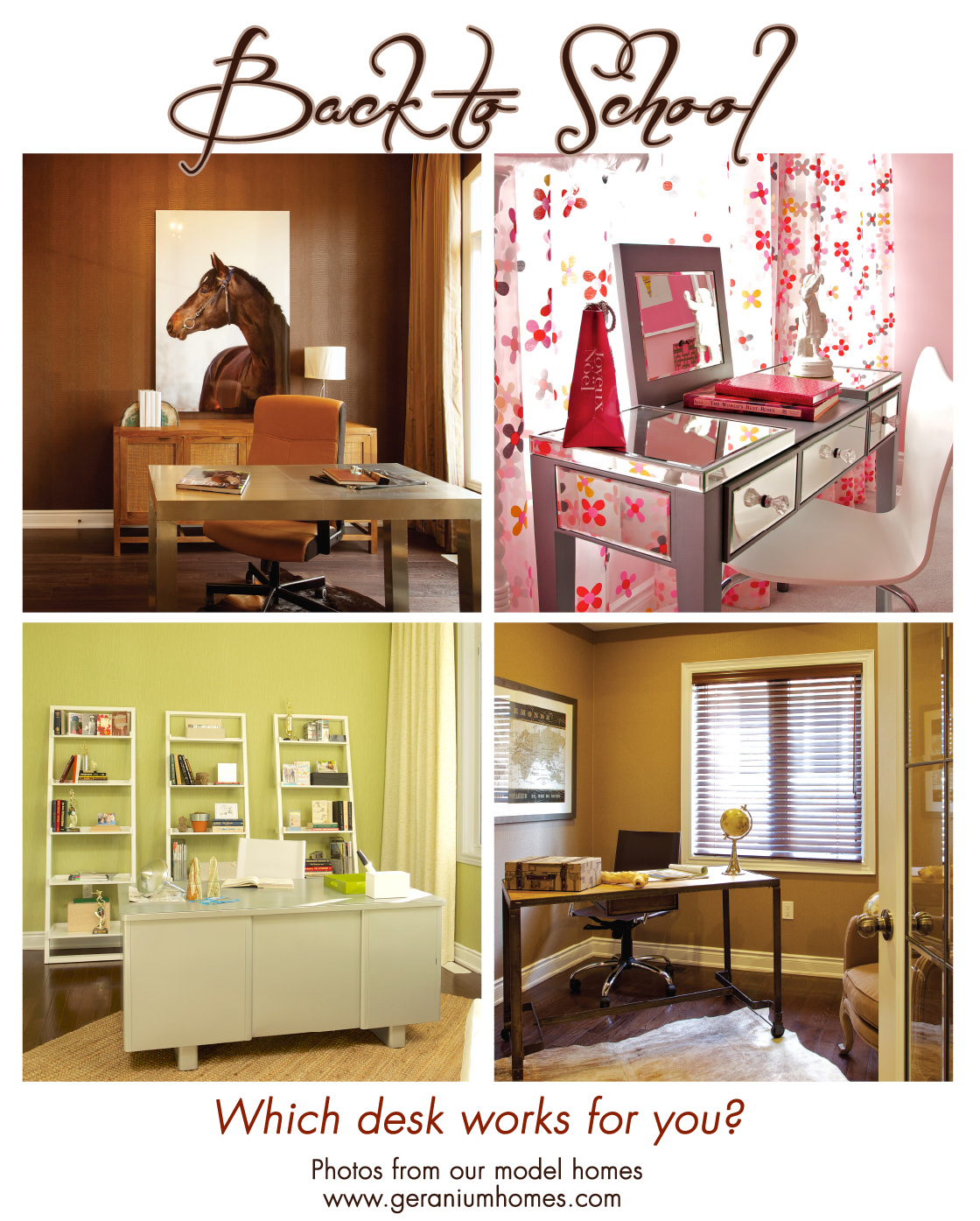 Office ideas from Geranium Homes