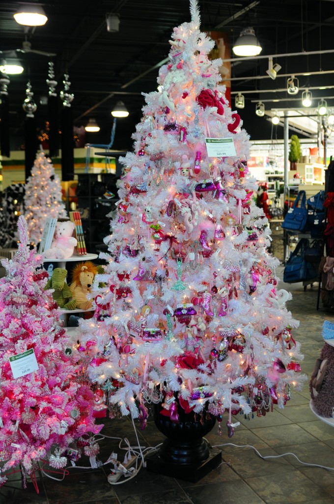 Fi-Fi as “every little girls dream” – a soft pink-coloured tree decked out with ballet slippers, French poodles and feathered birds!