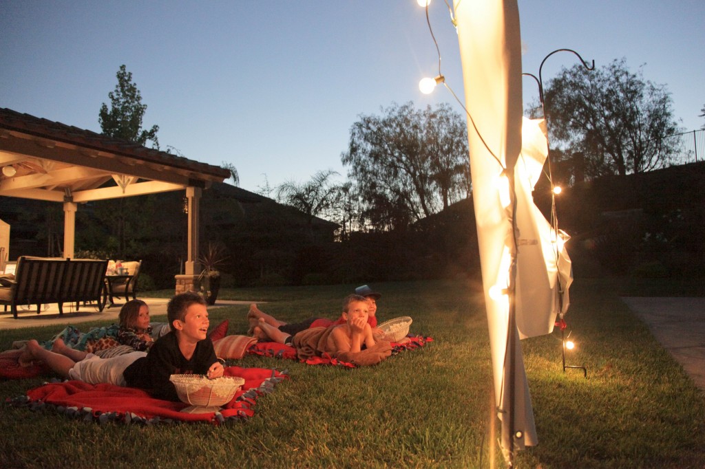 Outdoor movie night is a sure hit!