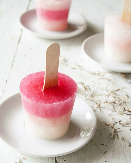 Homemade popsicles.