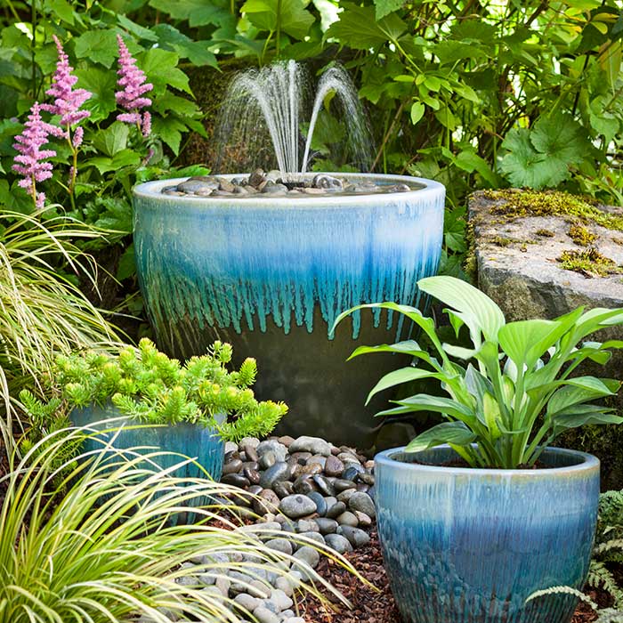 DIY Garden Fountains for every size backyard.