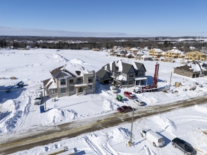 Well drilling, masonry nearing completion